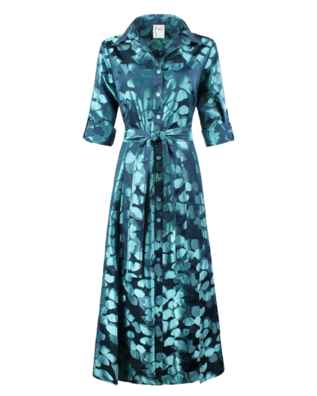 Laine Dress - Lily Pad - Aqua & Navy