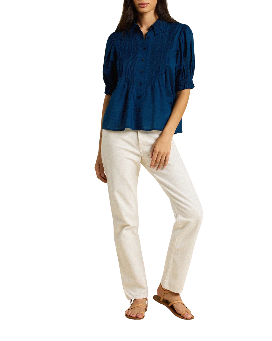 Jess Blouse - Laguna Navy