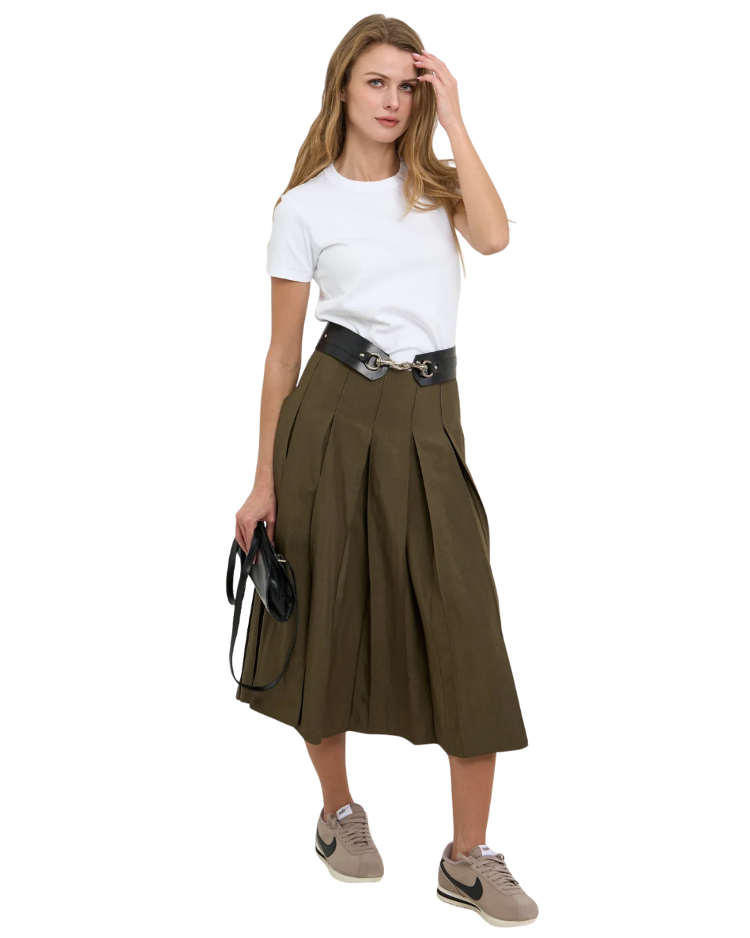 Gemma Pleated Skirt - Sandwashed - F6