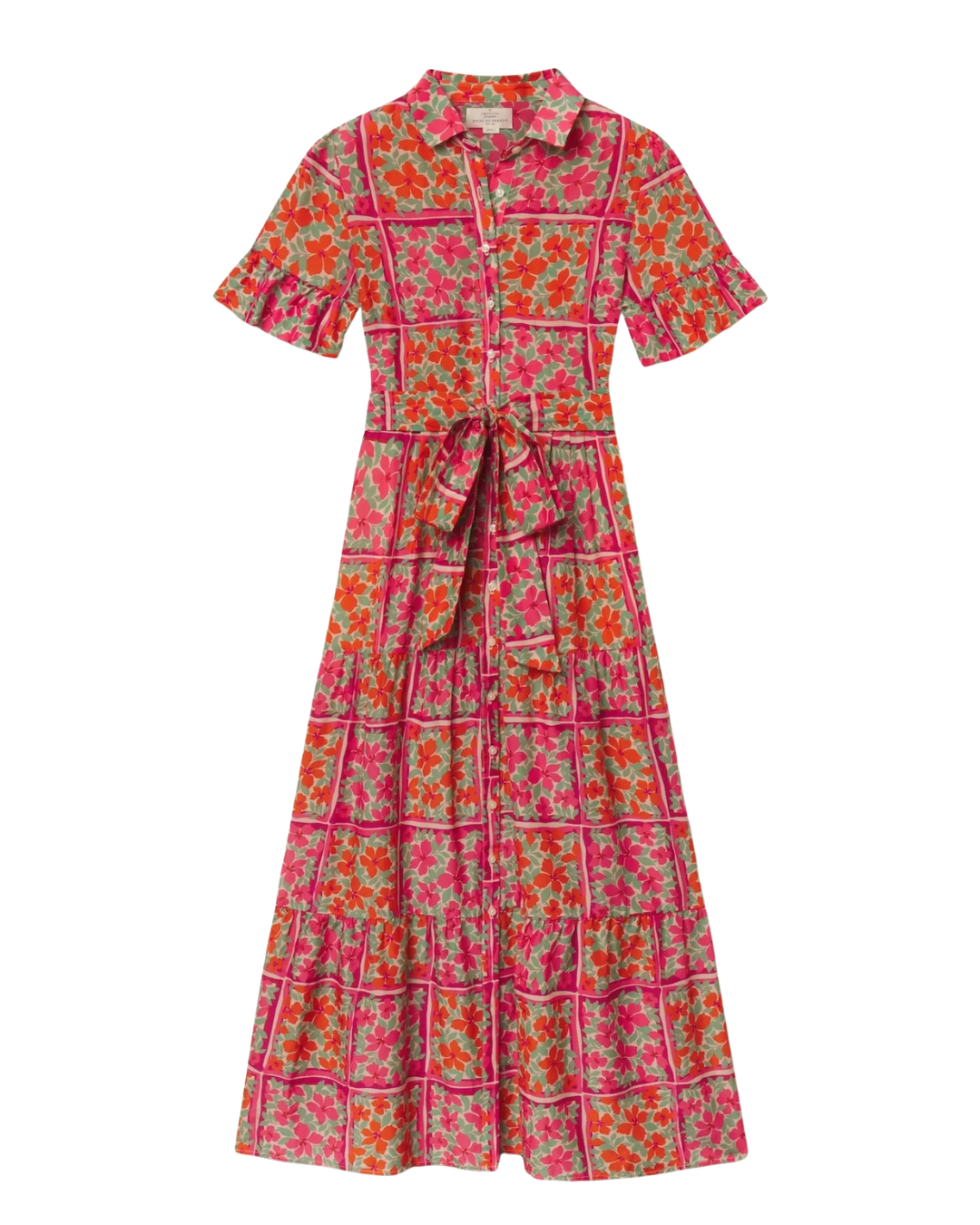 Martine Dress - Botanic Tile