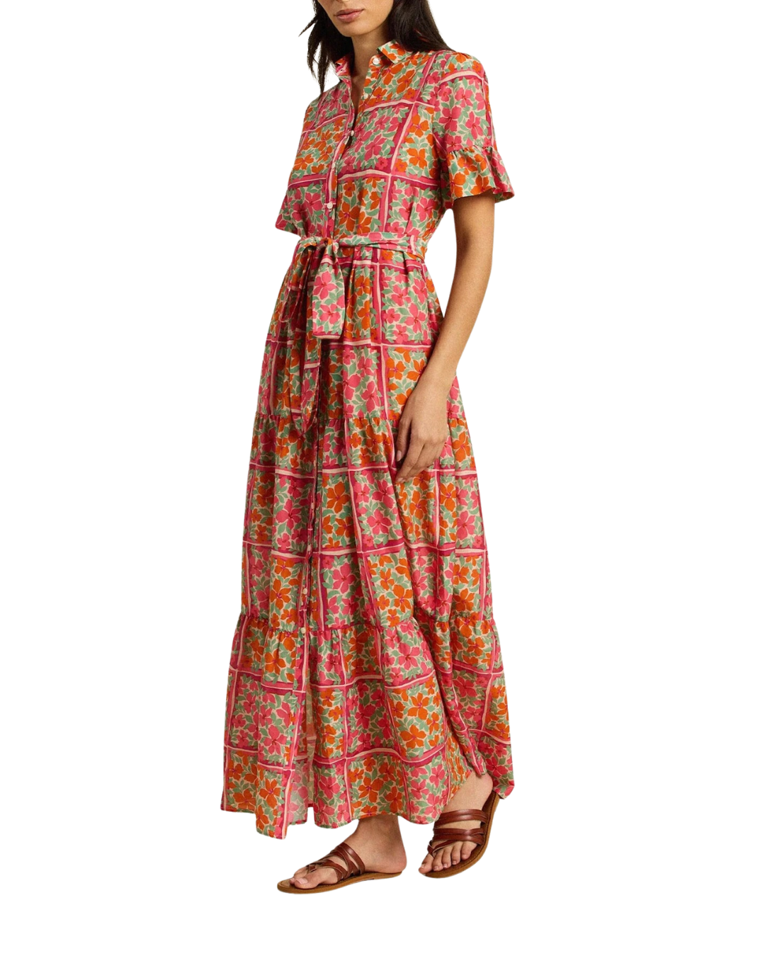 Martine Dress - Botanic Tile