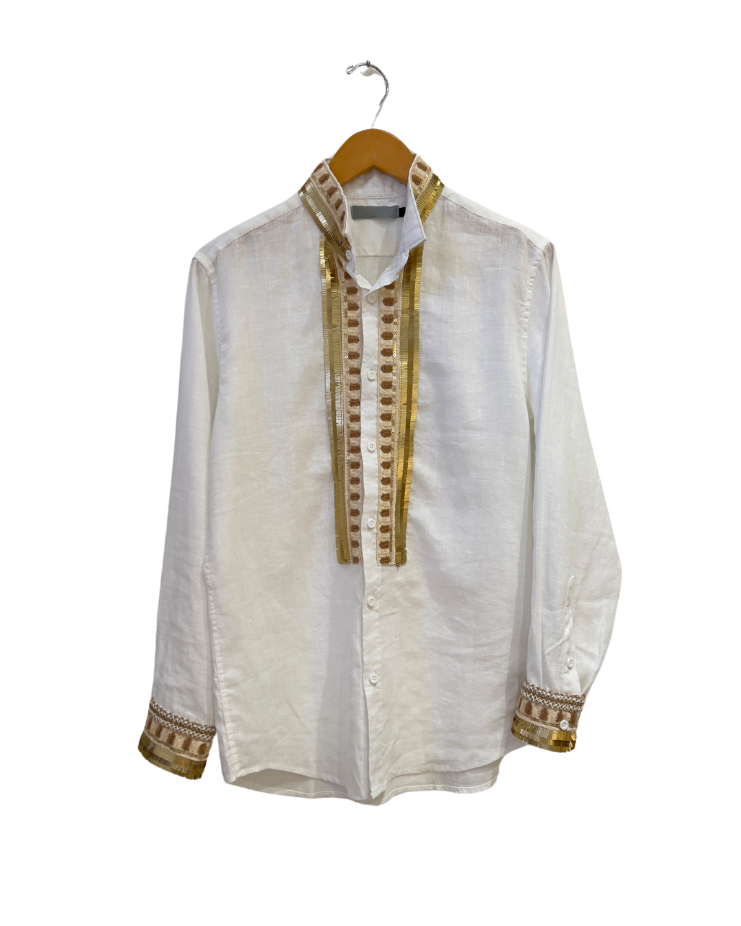 Embellished Linen Shirt