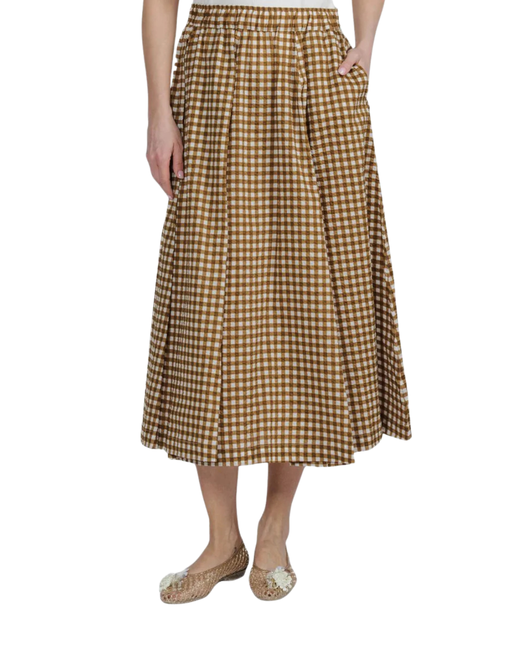 Lulu Skirt - Chestnut Check
