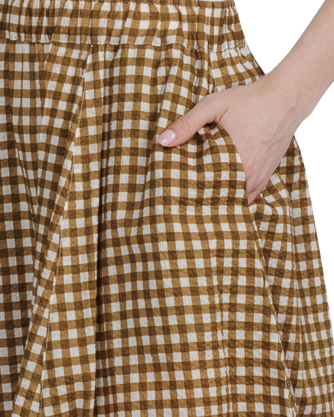 Lulu Skirt - Chestnut Check