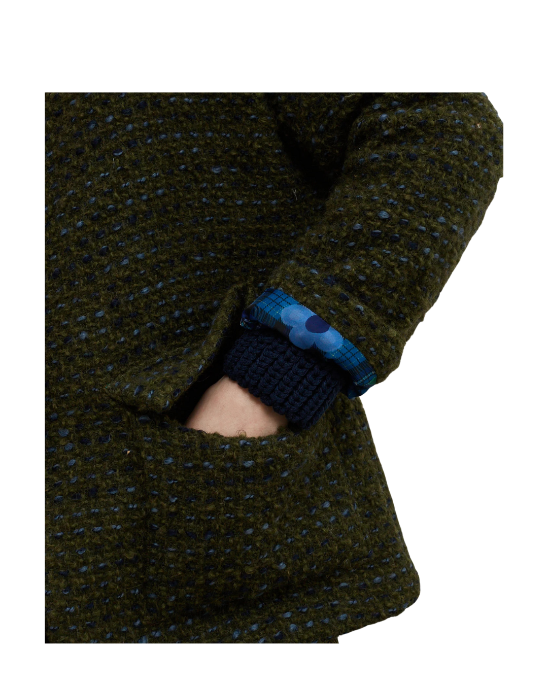 Berlin Coat - Olive & Blue - F5