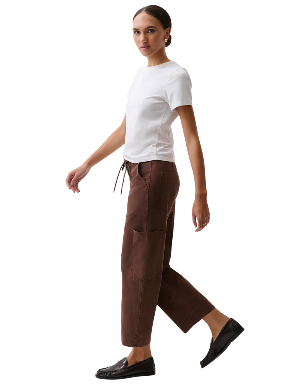 Sabrina Curved Utility Pant- Lindt