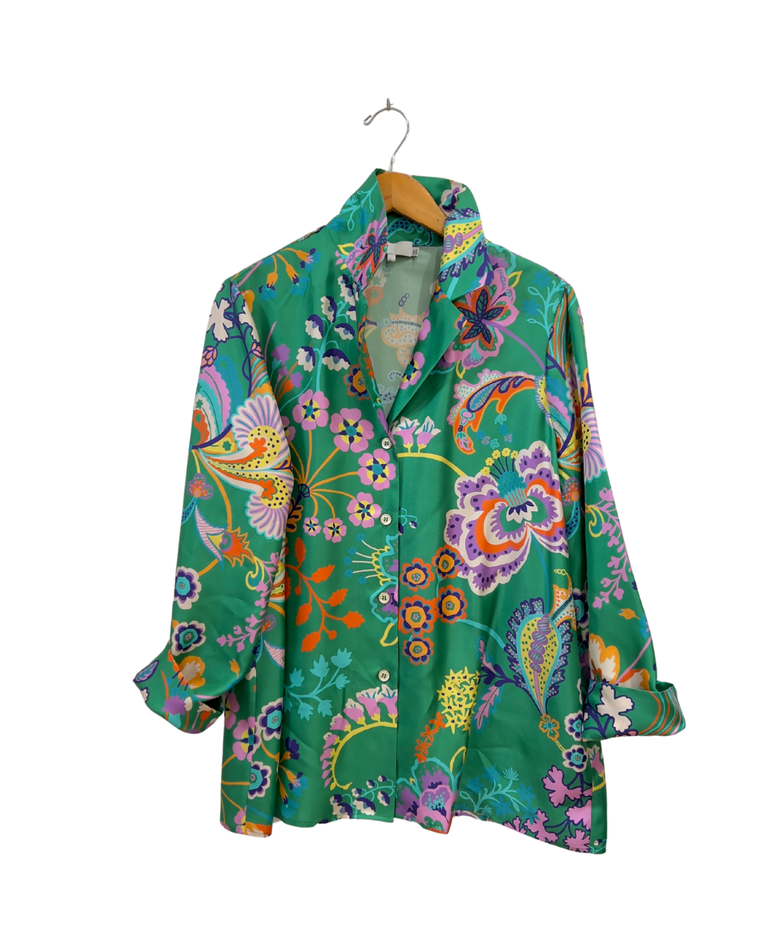 Silk Floral Print Blouse