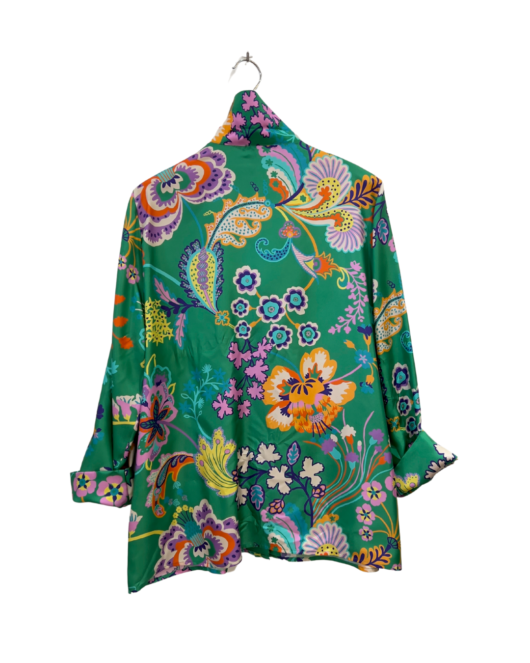 Silk Floral Print Blouse