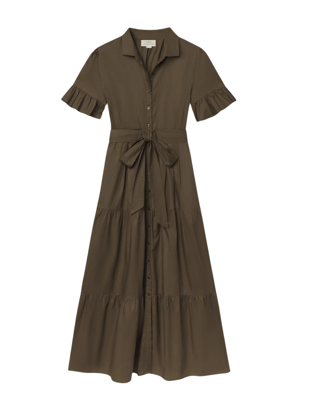 Martine Dress - Olive Twill - F6