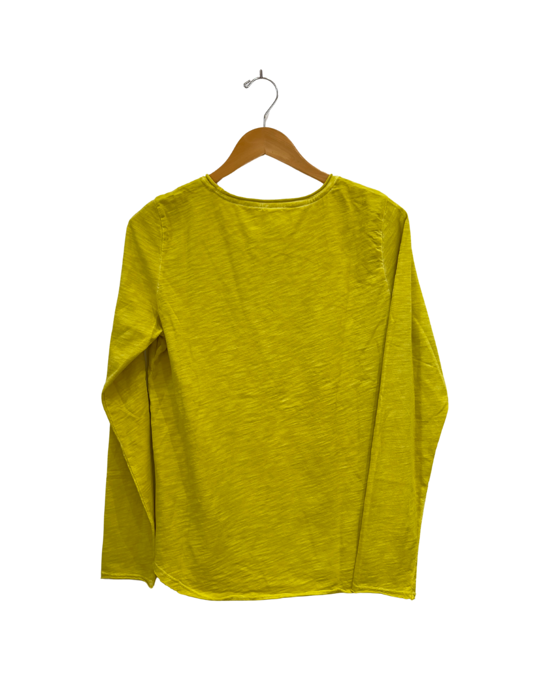 LS Crew Tee Shirt w/Raw Edge