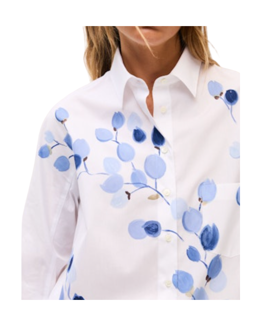Hand Painted 3/4 Sleeve Shirt
