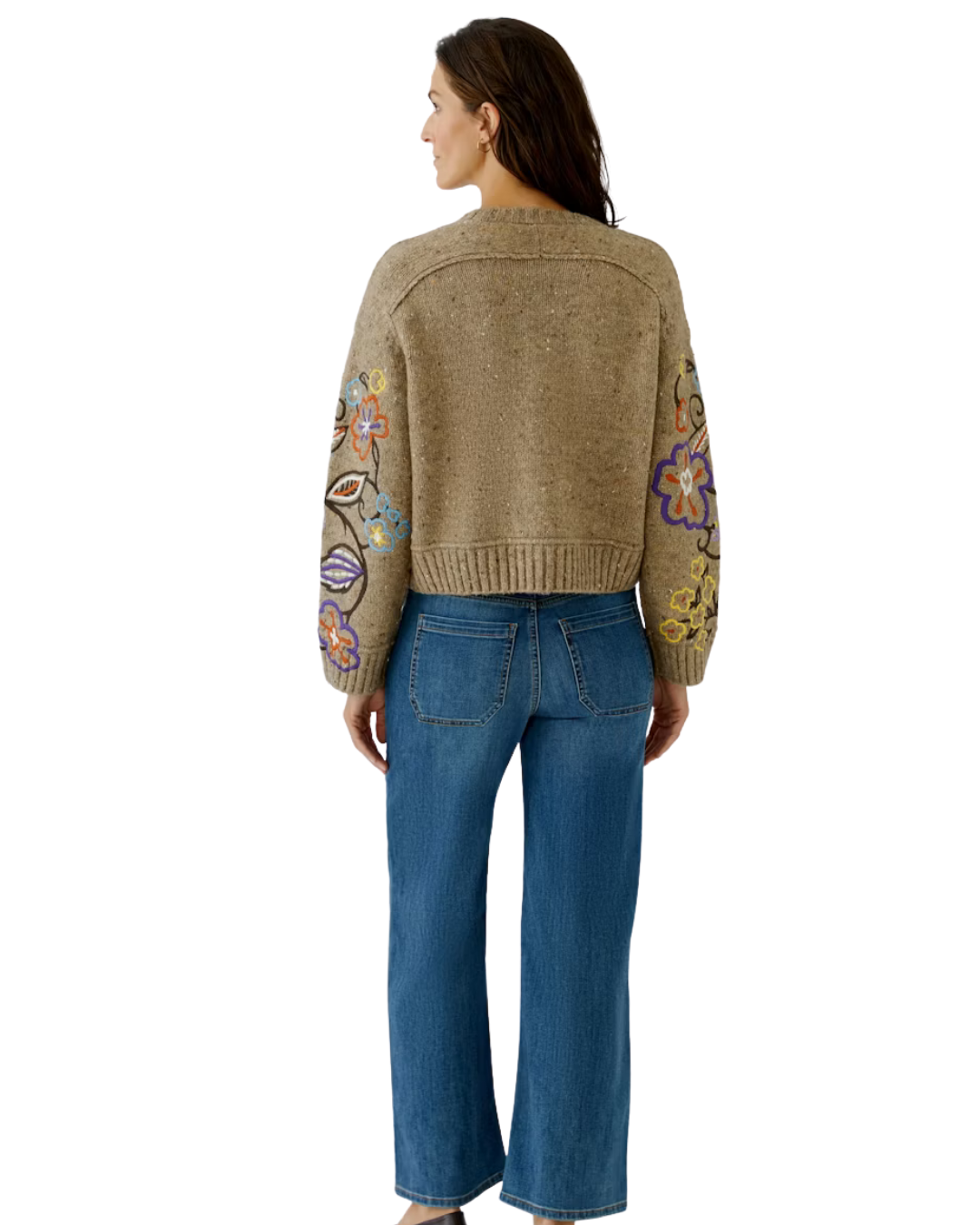 Pullover - Camel/Violet