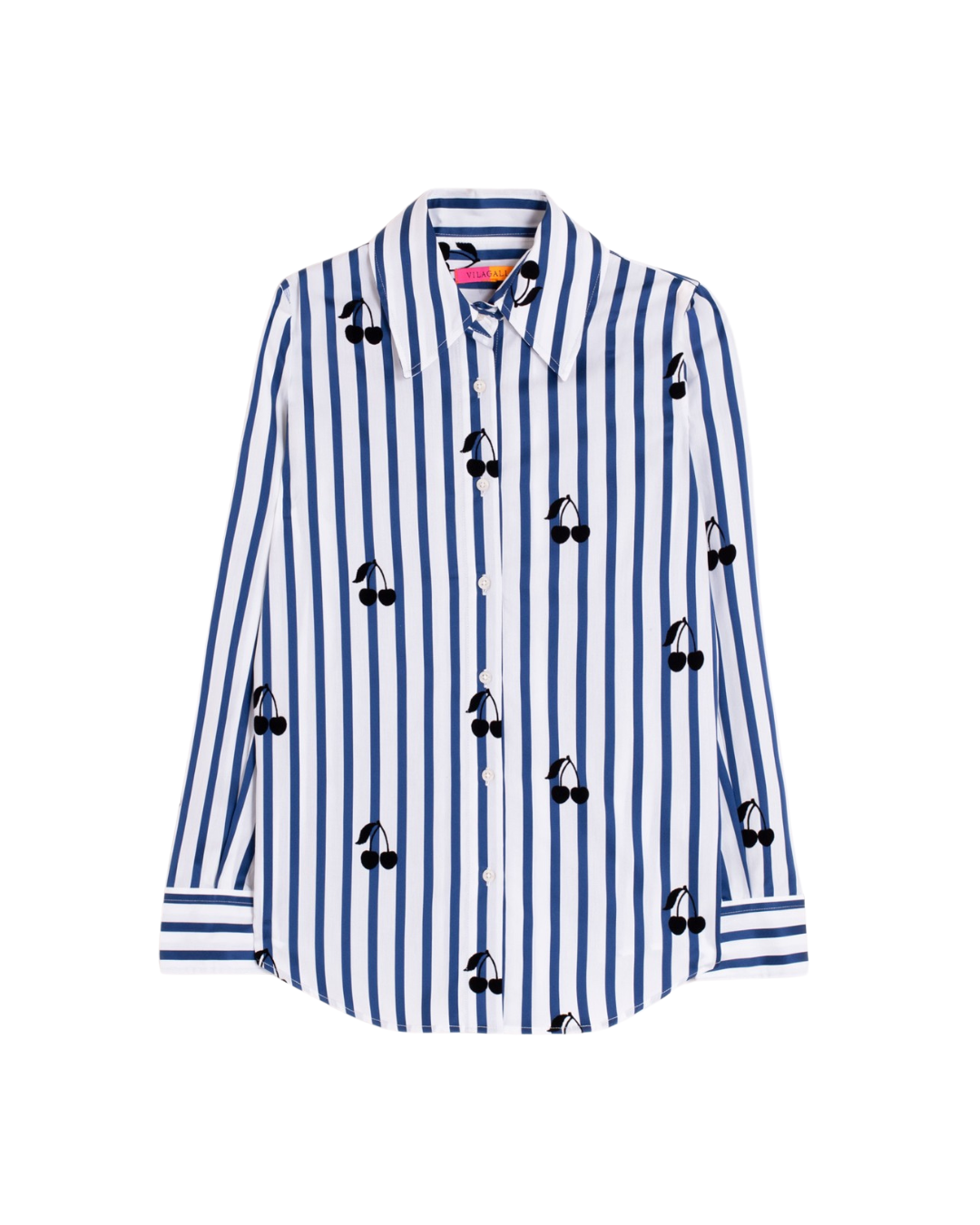 Stripe Shirt with Cherry Print - F5