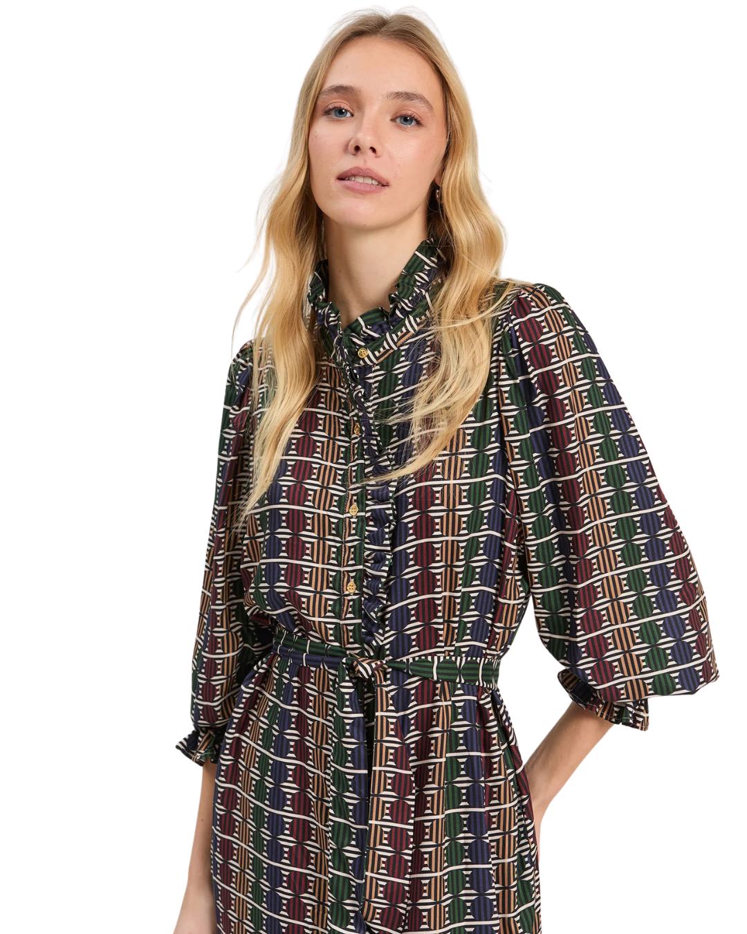 Geometric Print Dress