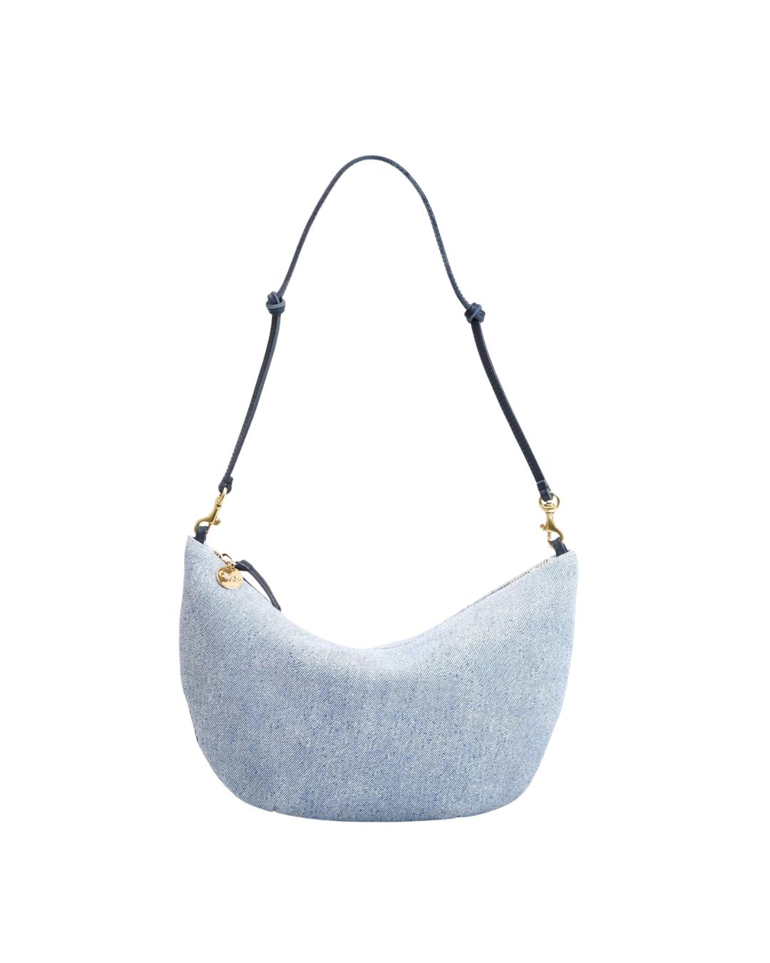 Lune Purse - Denim Suede