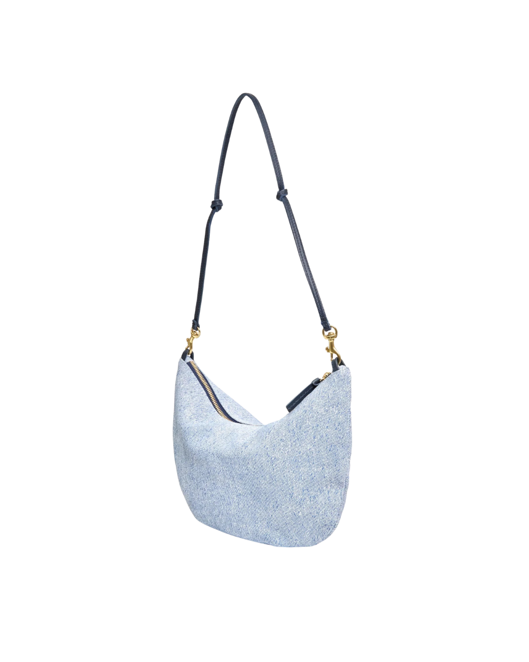 Lune Purse - Denim Suede
