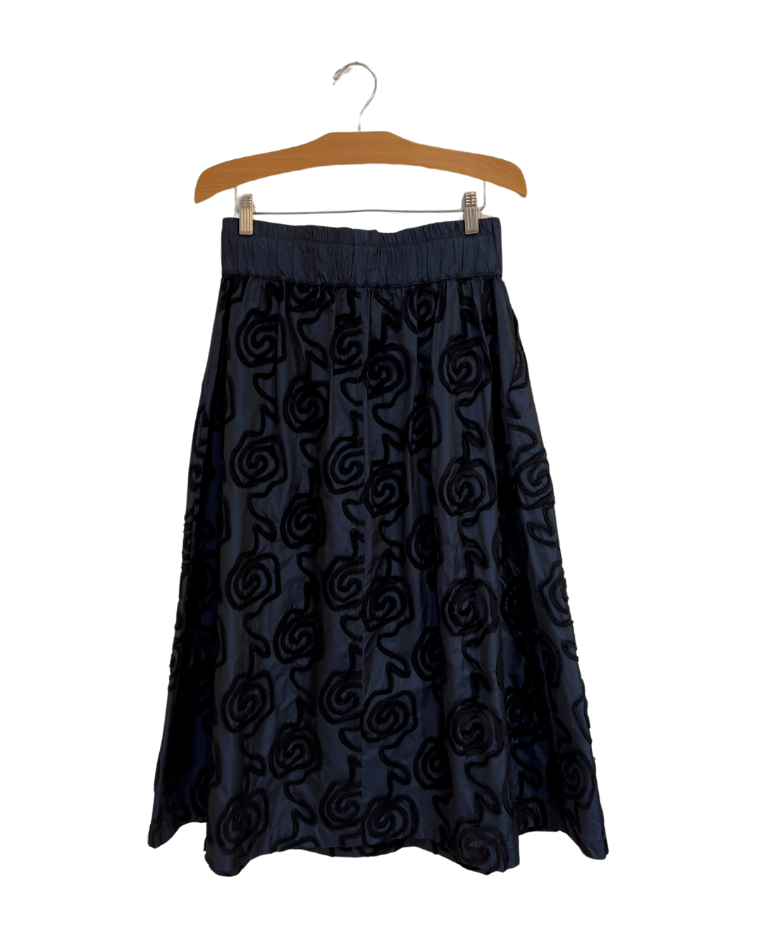 Taffeta Skirt Wool Geo Design