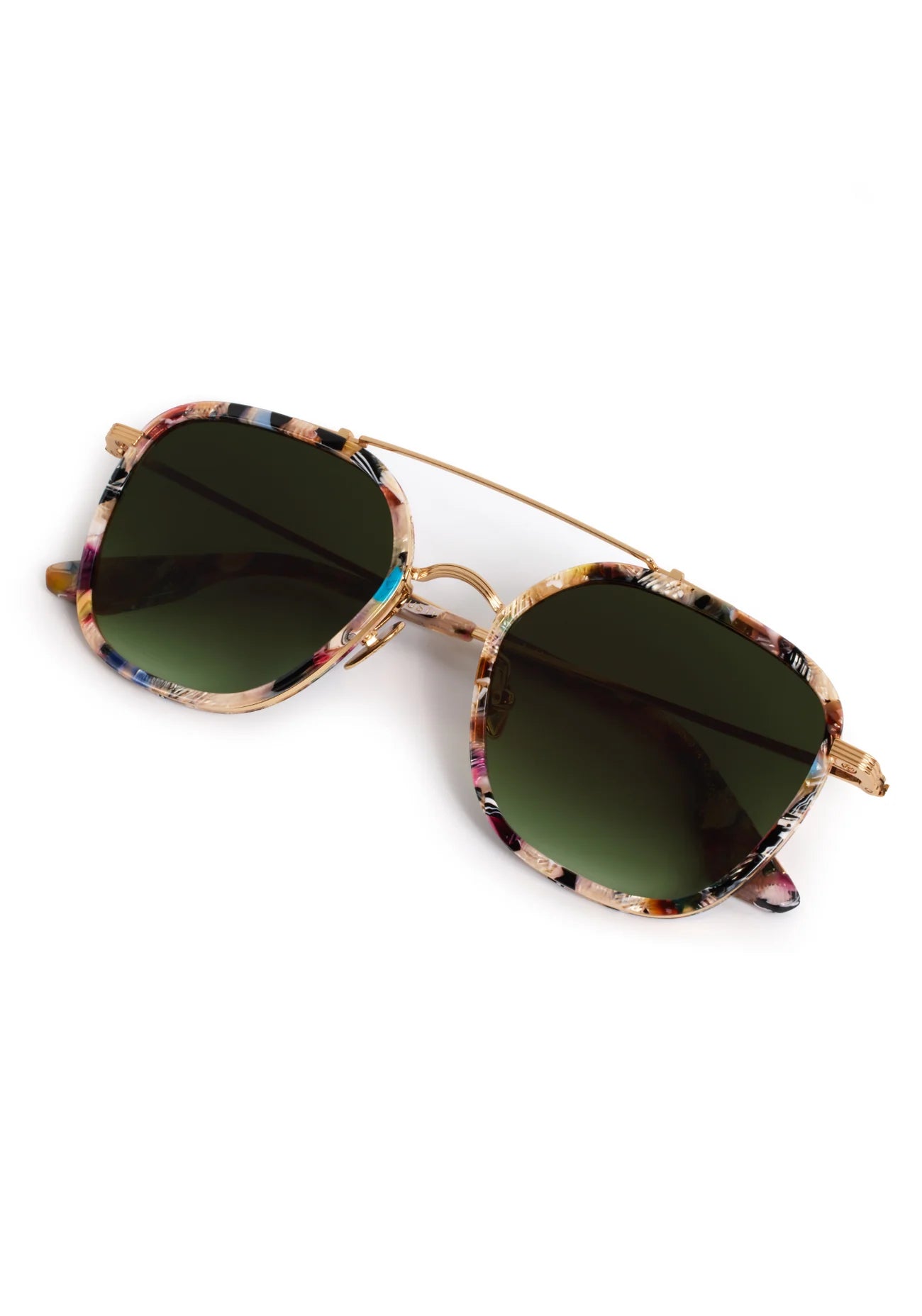 AUSTIN Sunglasses | 18K Titanium + Amalfi