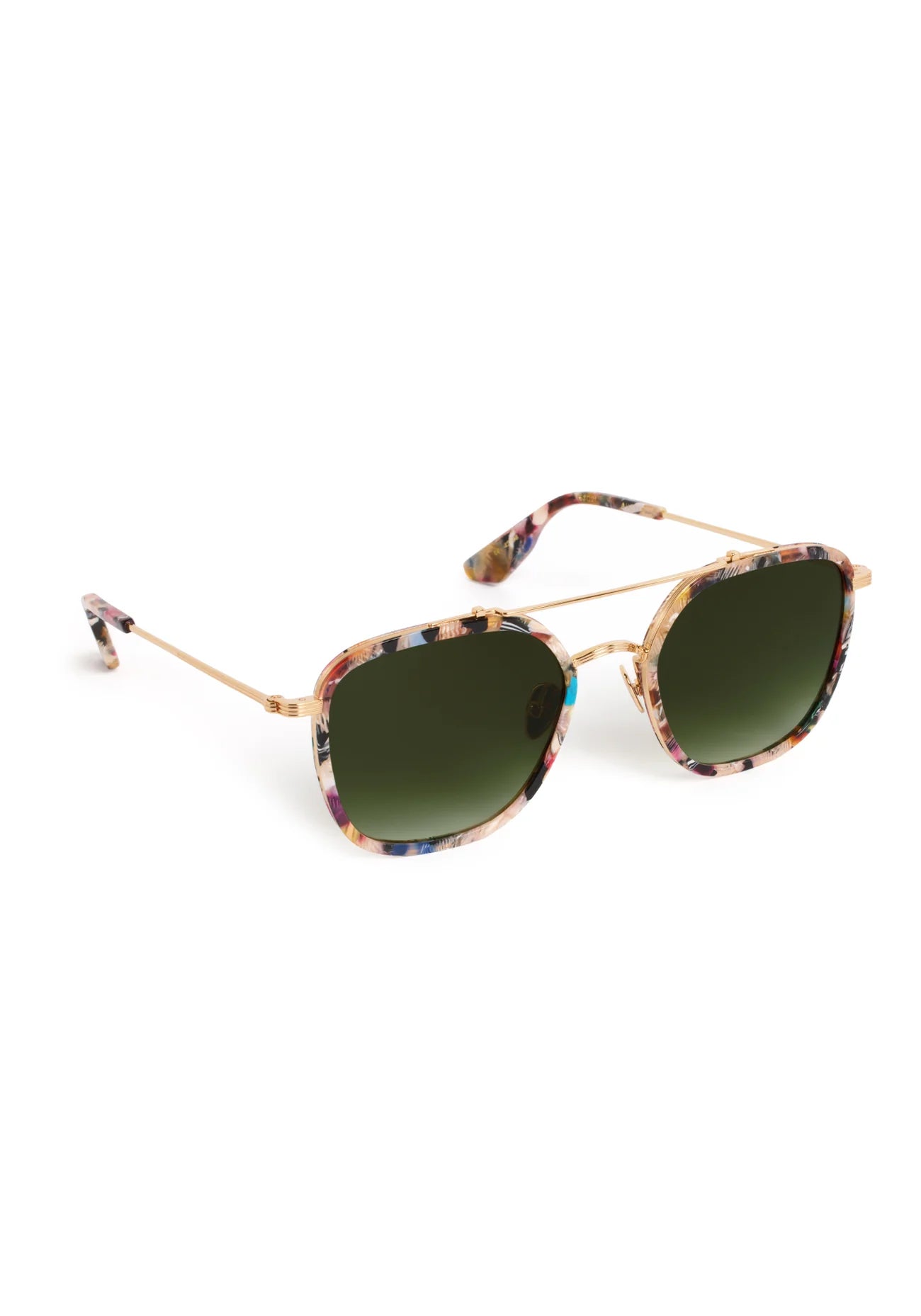 AUSTIN Sunglasses | 18K Titanium + Amalfi