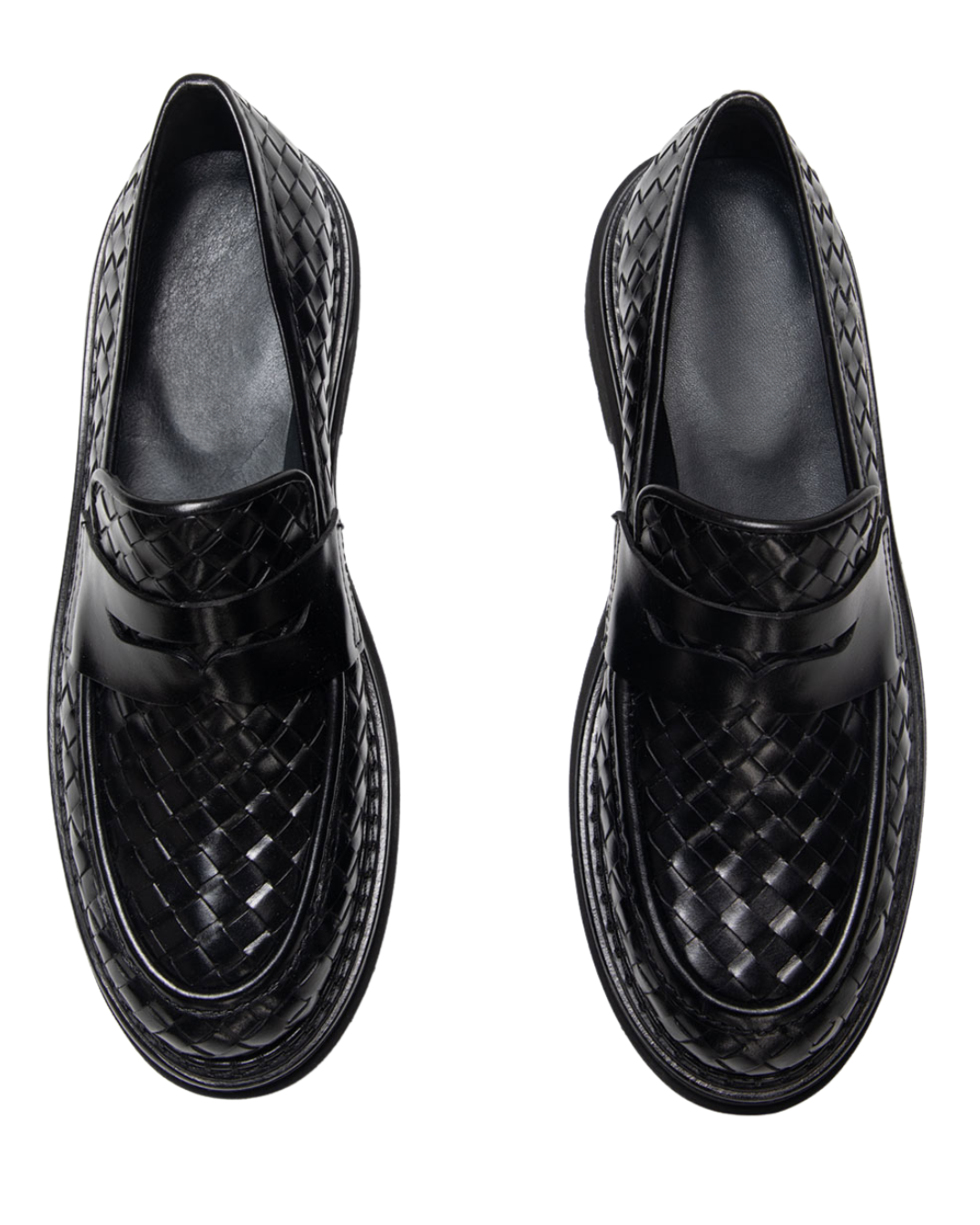 Siena Sierra Black Woven Loafer