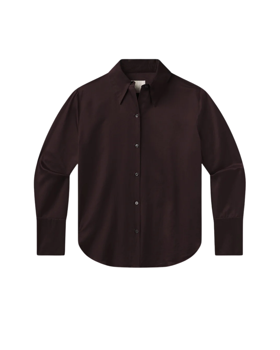 Camilia Satin Shirt - Chocolate - F5