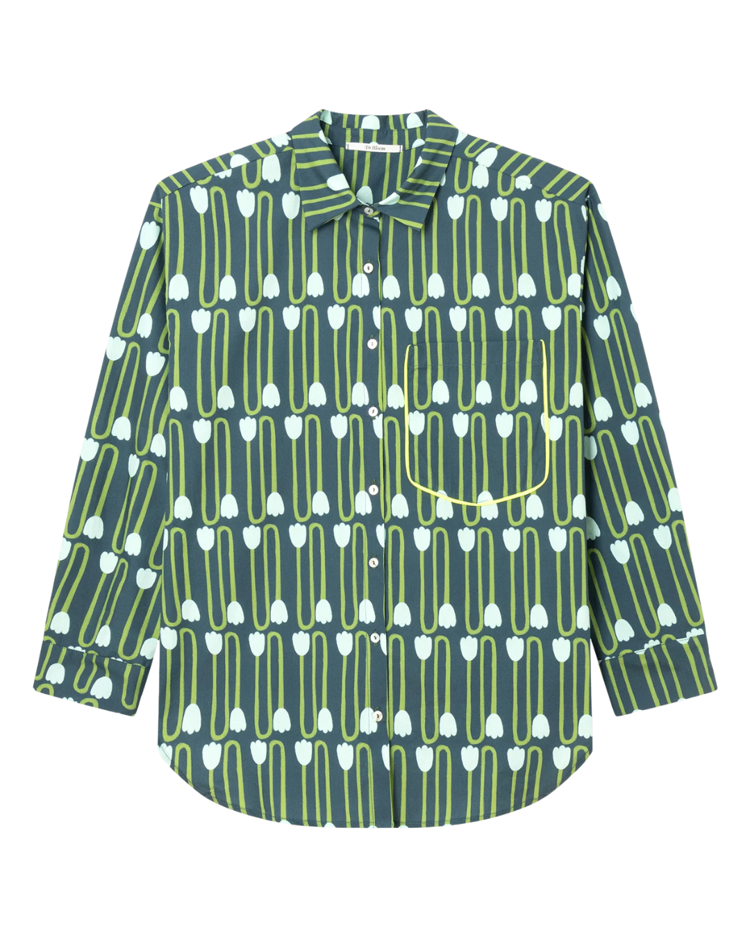 Boat Shirt w/ Pocket detail - Teal & Aqua - F5